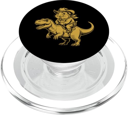 Meerschweinchen Cowboy Dinosaurier Retro Vintage Accessoires PopSockets PopGrip für MagSafe Meerschweinchen Cowboy Dinosaurier Retro Vintage Accessoires PopSockets PopGrip für MagSafe von Meerschweinchen Käfig Design Jungen Mädchen Kinder