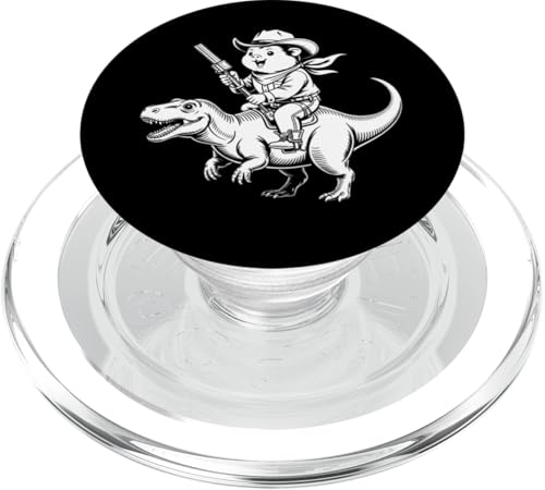 Meerschweinchen Cowboy Dinosaurier Retro Vintage Accessoires PopSockets PopGrip für MagSafe Meerschweinchen Cowboy Dinosaurier Retro Vintage Accessoires PopSockets PopGrip für MagSafe von Meerschweinchen Käfig Design Jungen Mädchen Kinder