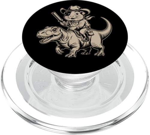 Meerschweinchen Cowboy Dinosaurier Retro Vintage Accessoires PopSockets PopGrip für MagSafe Meerschweinchen Cowboy Dinosaurier Retro Vintage Accessoires PopSockets PopGrip für MagSafe von Meerschweinchen Käfig Design Jungen Mädchen Kinder