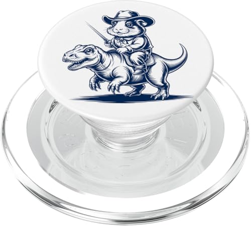 Meerschweinchen Cowboy Dinosaurier Retro Vintage Accessoires PopSockets PopGrip für MagSafe Meerschweinchen Cowboy Dinosaurier Retro Vintage Accessoires PopSockets PopGrip für MagSafe von Meerschweinchen Käfig Design Jungen Mädchen Kinder