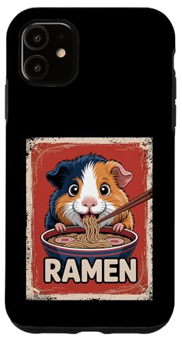 Meerschweinchen Ramen Nudeln Japanisch Retro Design Vintage Hülle für iPhone 11 Meerschweinchen Ramen Nudeln Japanisch Retro Design Vintage Hülle für iPhone 11 von Meerschweinchen Käfig Japan Jungen Mädchen Kinder