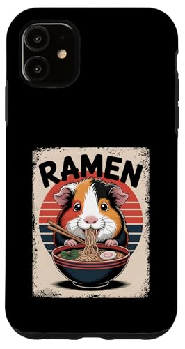 Meerschweinchen Ramen Nudeln Japanisch Retro Design Vintage Hülle für iPhone 11 Meerschweinchen Ramen Nudeln Japanisch Retro Design Vintage Hülle für iPhone 11 von Meerschweinchen Käfig Japan Jungen Mädchen Kinder