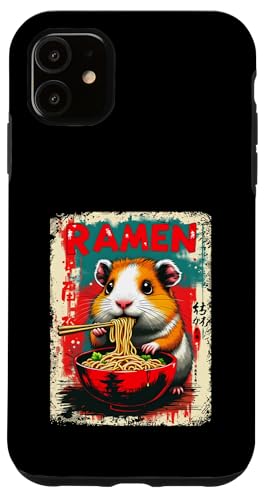 Meerschweinchen Ramen Nudeln Japanisch Retro Design Vintage Hülle für iPhone 11 Meerschweinchen Ramen Nudeln Japanisch Retro Design Vintage Hülle für iPhone 11 von Meerschweinchen Käfig Japan Jungen Mädchen Kinder