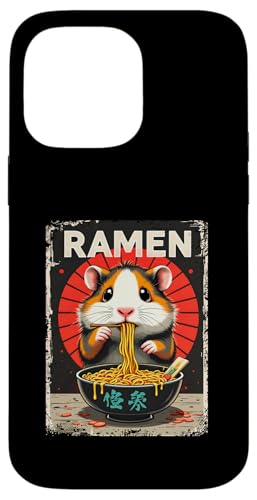 Meerschweinchen Ramen Nudeln Japanisch Retro Design Vintage Hülle für iPhone 14 Pro Max von Meerschweinchen Käfig Japan Jungen Mädchen Kinder