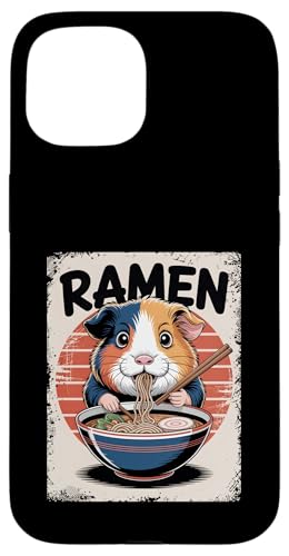 Meerschweinchen Ramen Nudeln Japanisch Retro Design Vintage Hülle für iPhone 15 Meerschweinchen Ramen Nudeln Japanisch Retro Design Vintage Hülle für iPhone 15 von Meerschweinchen Käfig Japan Jungen Mädchen Kinder