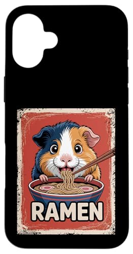 Meerschweinchen Ramen Nudeln Japanisch Retro Design Vintage Hülle für iPhone 16 Plus Meerschweinchen Ramen Nudeln Japanisch Retro Design Vintage Hülle für iPhone 16 Plus von Meerschweinchen Käfig Japan Jungen Mädchen Kinder