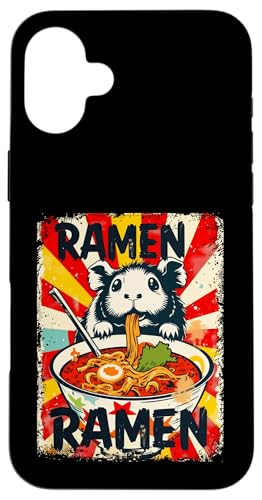 Meerschweinchen Ramen Nudeln Japanisch Retro Design Vintage Hülle für iPhone 16 Plus Meerschweinchen Ramen Nudeln Japanisch Retro Design Vintage Hülle für iPhone 16 Plus von Meerschweinchen Käfig Japan Jungen Mädchen Kinder