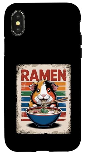 Meerschweinchen Ramen Nudeln Japanisch Retro Design Vintage Hülle für iPhone X/XS Meerschweinchen Ramen Nudeln Japanisch Retro Design Vintage Hülle für iPhone X/XS von Meerschweinchen Käfig Japan Jungen Mädchen Kinder