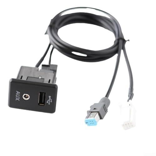 280234BA0B für Nissan AUX-Audio-Schnittstelle, Anschluss an Ihren CD-Player mit 8-poligem und 4-poligem Kabel 2013 2019 280234BA0B für Nissan AUX-Audio-Schnittstelle, Anschluss an Ihren CD-Player mit 8-poligem und 4-poligem Kabel 2013 2019 von MeevrgR