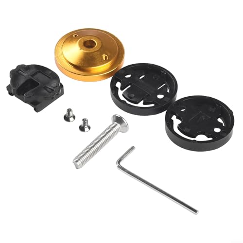 Fahrradvorbau-Halterung für Garmin und Fahrradcomputer, stabile Aluminiumkonstruktion (Gold) von MeevrgR