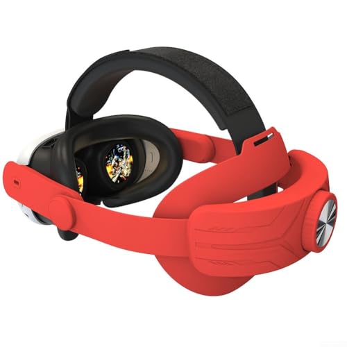 Für Meta Quest3S VR verstellbares Stützband, steigern Sie Ihr Virtual-Reality-Erlebnis (rot) von MeevrgR
