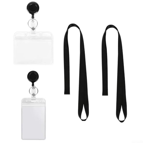 Funktionaler Namensschildhalter, Schlüsselanhänger mit verstellbarem Umhängeband, schneller Zugriff auf Ihre Karten (horizontal) von MeevrgR