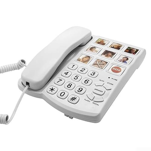 Kabelgebundenes Seniorentelefon mit benutzerfreundlicher Oberfläche und Aufbau Kabelgebundenes Seniorentelefon mit benutzerfreundlicher Oberfläche und Aufbau von MeevrgR