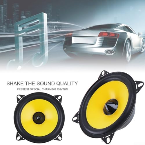 MeevrgR 10,2 cm (4 Zoll) feuchtigkeitsbeständiger Auto-HiFi-Lautsprecher mit 300-W-Ausgang für Hochleistungs-Audioerlebnis von MeevrgR