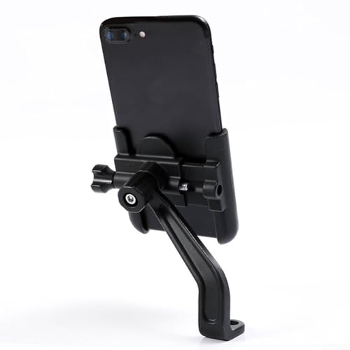 MeevrgR 360 Grad drehbare Aluminium-Handyhalterung für E-Bikes, kompatibel mit den meisten mobilen Geräten (schwarz) von MeevrgR