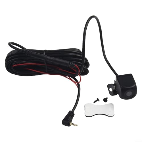 MeevrgR Auto-Rückfahrkamera zum Fahren von Recordern mit Streaming-Medien, 720P Spiegel-Dashcam DVR, 5-poliger 2,5-mm-Anschluss, 170°-Winkel, wasserdicht, IP67 AHD H65 Chip-Glaslinse mit 6 m von MeevrgR