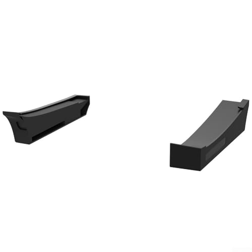 MeevrgR Horizontaler Ständer für PS5, ABS, 8,7 x 5,1 x 26,2 cm, Weiß und Schwarz, platzsparend, kompatibel mit Disc und Digital Edition (schwarz) von MeevrgR