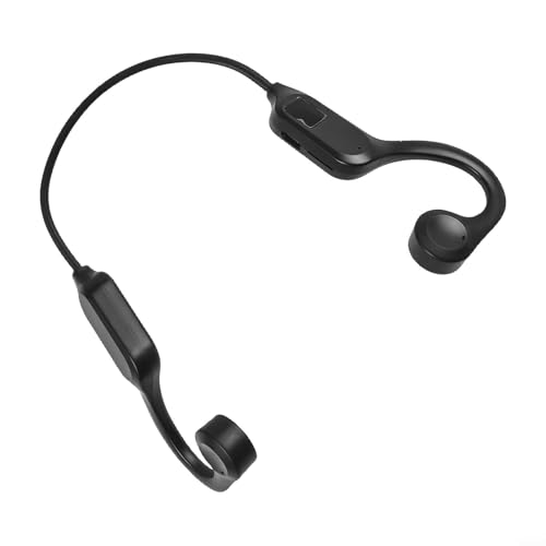 MeevrgR Knochenleitungs-Sportkopfhörer mit IPX7 Wasserdichtigkeit, 15 Stunden Spielzeit, ideal für Outdoor-Aktivitäten (Schwarz) von MeevrgR