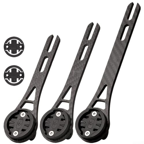 Revolutionäres Design, verstellbare Kohlefaser-Halterung für alle Arten von Fahrradcomputern, einschließlich Garmin/For (Länge 143 mm) von MeevrgR