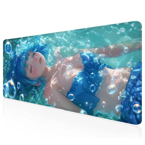 Blau Mousepad XXL 600x300x3mm Gaming Mauspad Mädchen Schreibtischunterlage mit Vernähte Kanten Wasserdicht Anti-Rutsch Groß Erweiterter Keyboard Pad für Home Office Computerzubehör L-95 Blau Mousepad XXL 600x300x3mm Gaming Mauspad Mädchen Schreibtischunterlage mit Vernähte Kanten Wasserdicht Anti-Rutsch Groß Erweiterter Keyboard Pad für Home Office Computerzubehör L-95 von Mefooge