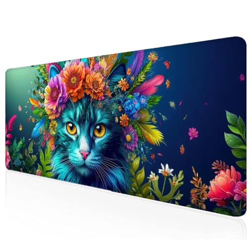 Blau Mousepad XXL 700x400x3mm Gaming Mauspad Kat Schreibtischunterlage mit Vernähte Kanten Wasserdicht Anti-Rutsch Groß Erweiterter Keyboard Pad für Home Office Computerzubehör Z-95 Blau Mousepad XXL 700x400x3mm Gaming Mauspad Kat Schreibtischunterlage mit Vernähte Kanten Wasserdicht Anti-Rutsch Groß Erweiterter Keyboard Pad für Home Office Computerzubehör Z-95 von Mefooge