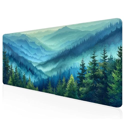 Gaming Mauspad XXL 900x300x3mm Blau Mousepad Groß Vernähte Kanten Schreibtischunterlage Baum Wasserdicht Anti-Rutsch Gummibasis Keyboard Pad for Home Desk Office Deko,Geschenke Y-94 Gaming Mauspad XXL 900x300x3mm Blau Mousepad Groß Vernähte Kanten Schreibtischunterlage Baum Wasserdicht Anti-Rutsch Gummibasis Keyboard Pad for Home Desk Office Deko,Geschenke Y-94 von Mefooge