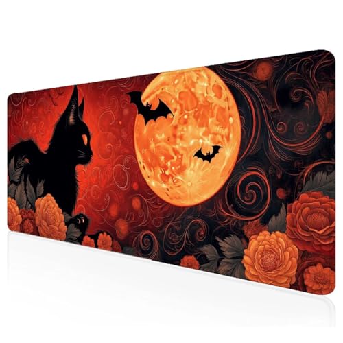Gaming Mauspad XXL 900x300x3mm Schwarz Mousepad Groß Vernähte Kanten Schreibtischunterlage Kat Wasserdicht Anti-Rutsch Gummibasis Keyboard Pad for Home Desk Office Deko,Geschenke L-64 Gaming Mauspad XXL 900x300x3mm Schwarz Mousepad Groß Vernähte Kanten Schreibtischunterlage Kat Wasserdicht Anti-Rutsch Gummibasis Keyboard Pad for Home Desk Office Deko,Geschenke L-64 von Mefooge
