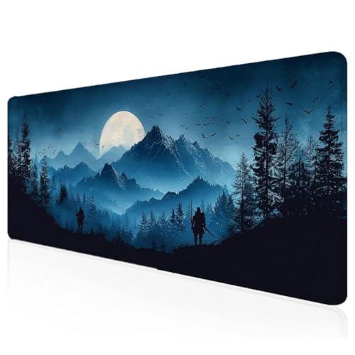 Gaming Mauspad XXL 900x600x3mm Grau Mousepad Groß Vernähte Kanten Schreibtischunterlage Blau Wasserdicht Anti-Rutsch Gummibasis Keyboard Pad for Home Desk Office Deko,Geschenke Y-98 Gaming Mauspad XXL 900x600x3mm Grau Mousepad Groß Vernähte Kanten Schreibtischunterlage Blau Wasserdicht Anti-Rutsch Gummibasis Keyboard Pad for Home Desk Office Deko,Geschenke Y-98 von Mefooge