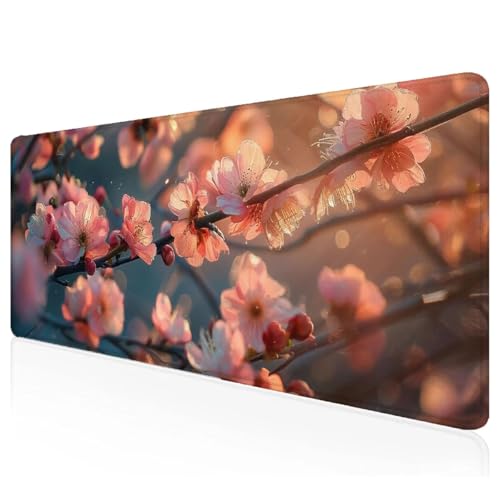 Rosa Mousepad XXL 600x300x3mm Gaming Mauspad Blume Schreibtischunterlage mit Vernähte Kanten Wasserdicht Anti-Rutsch Groß Erweiterter Keyboard Pad für Home Office Computerzubehör Z-53 Rosa Mousepad XXL 600x300x3mm Gaming Mauspad Blume Schreibtischunterlage mit Vernähte Kanten Wasserdicht Anti-Rutsch Groß Erweiterter Keyboard Pad für Home Office Computerzubehör Z-53 von Mefooge