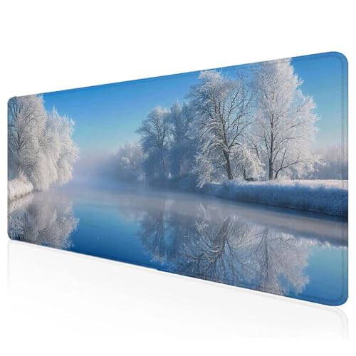 Weiß Mousepad XXL 600x300x3mm Gaming Mauspad Baum Schreibtischunterlage mit Vernähte Kanten Wasserdicht Anti-Rutsch Groß Erweiterter Keyboard Pad für Home Office Computerzubehör L-16 Weiß Mousepad XXL 600x300x3mm Gaming Mauspad Baum Schreibtischunterlage mit Vernähte Kanten Wasserdicht Anti-Rutsch Groß Erweiterter Keyboard Pad für Home Office Computerzubehör L-16 von Mefooge