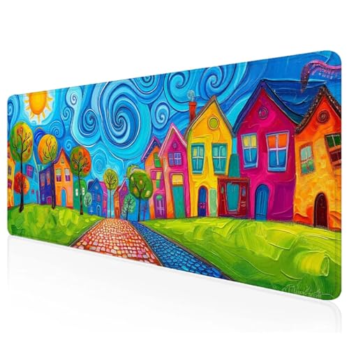 Zusammenfassung Mousepad XXL 600x300x3mm Gaming Mauspad Haus Schreibtischunterlage mit Vernähte Kanten Wasserdicht Anti-Rutsch Groß Erweiterter Keyboard Pad für Home Office Computerzubehör F-41 Zusammenfassung Mousepad XXL 600x300x3mm Gaming Mauspad Haus Schreibtischunterlage mit Vernähte Kanten Wasserdicht Anti-Rutsch Groß Erweiterter Keyboard Pad für Home Office Computerzubehör F-41 von Mefooge