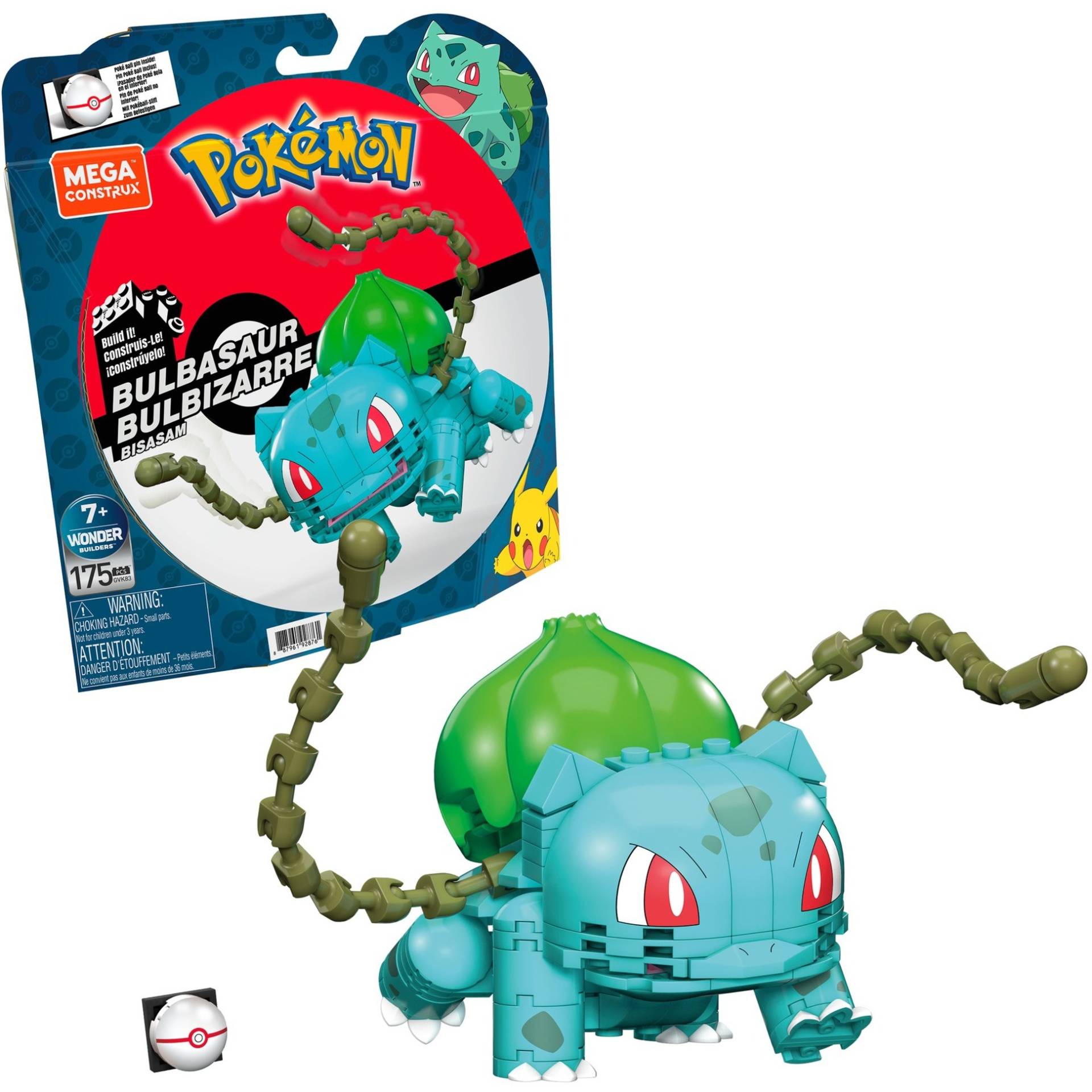 Pokémon Bisasam, Konstruktionsspielzeug Pokémon Bisasam, Konstruktionsspielzeug von Mega