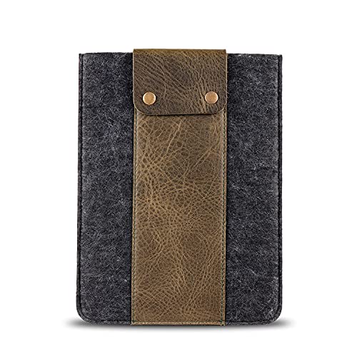 MegaGear Echtleder- und Fleece-Tablet-Hülle für iPad Pro & iPad Air, Alle Generationen iPad Air & iPad Pro, iPad Pro 12.9, iPad Pro 11 von MegaGear