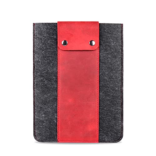 MegaGear Echtleder- und Fleece-Tablet-Hülle für iPad Pro & iPad Air, Alle Generationen iPad Air & iPad Pro, iPad Pro 12.9, iPad Pro 11 von MegaGear