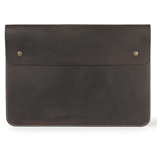 MegaGear Genuine Leather MacBook Bag 13.3 Inch - Chestnut von MegaGear