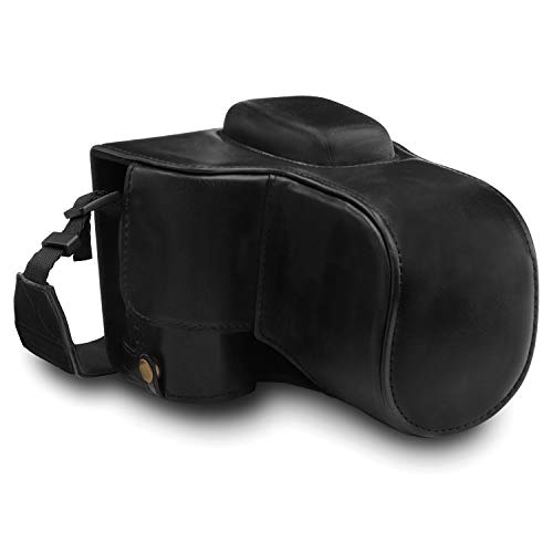 MegaGear MG1535 Nikon D3500 Ever Ready Leder Kamera-Case mit Trageriemen - Schwarz MegaGear MG1535 Nikon D3500 Ever Ready Leder Kamera-Case mit Trageriemen - Schwarz von MegaGear