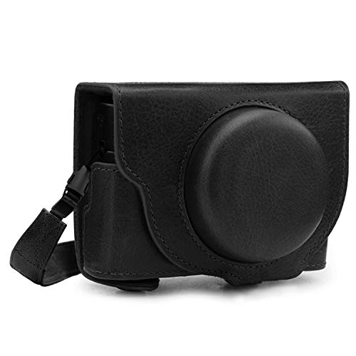 MegaGear MG1729 Ever Ready Echtleder Kameratasche mit Trageriemen kompatibel mit Sony Cyber-Shot DSC-RX100 VII - Schwarz MegaGear MG1729 Ever Ready Echtleder Kameratasche mit Trageriemen kompatibel mit Sony Cyber-Shot DSC-RX100 VII - Schwarz von MegaGear