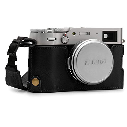 MegaGear MG1894 Ever Ready Kameratasche aus Echtleder, für Fujifilm X100V, Schwarz von MegaGear
