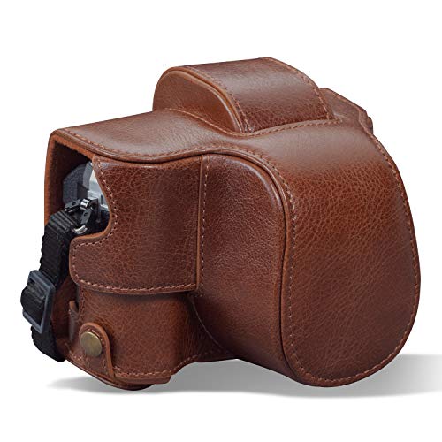 MegaGear MG1933 Ever Ready Echtleder Kameratasche mit Trageriemen kompatibel mit Olympus OM-D E-M10 Mark IV - Braun MegaGear MG1933 Ever Ready Echtleder Kameratasche mit Trageriemen kompatibel mit Olympus OM-D E-M10 Mark IV - Braun von MegaGear