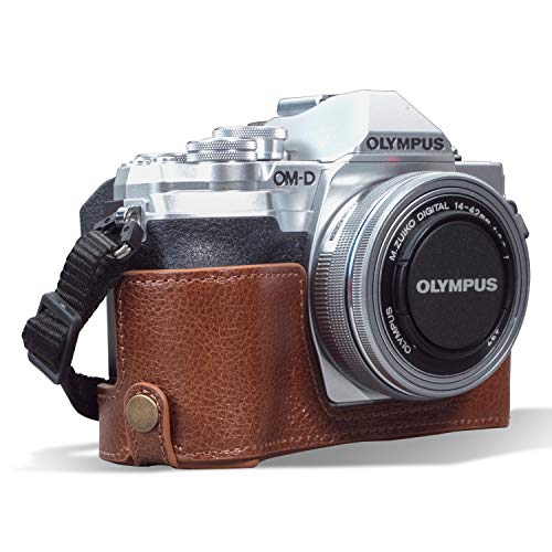 MegaGear MG1935 Ever Ready Echtleder Kamera-Halbtasche mit Trageriemen kompatibel mit Olympus OM-D E-M10 Mark IV - Braun MegaGear MG1935 Ever Ready Echtleder Kamera-Halbtasche mit Trageriemen kompatibel mit Olympus OM-D E-M10 Mark IV - Braun von MegaGear