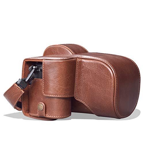 MegaGear MG1960 Ever Ready Echtleder Kameratasche mit Trageriemen kompatibel mit Fujifilm X-S10 - Braun MegaGear MG1960 Ever Ready Echtleder Kameratasche mit Trageriemen kompatibel mit Fujifilm X-S10 - Braun von MegaGear