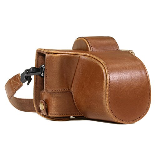 MegaGear Olympus Pen E-Pl8 Ever Ready Leather Camera Case and Strap, with Battery Access - Light Brown MegaGear Olympus Pen E-Pl8 Ever Ready Leather Camera Case and Strap, with Battery Access - Light Brown von MegaGear