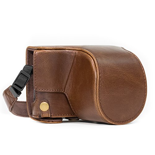 MegaGear Panasonic Lumix DC-GX850, DC-GF9 12-32mm Objektiv, DC-GX800, DMC-GF8, DMC-GF7 Ever Ready Leder Kamera-Case mit Trageriemen und Batteriezugang Dunkelbraun MG1141 MegaGear Panasonic Lumix DC-GX850, DC-GF9 12-32mm Objektiv, DC-GX800, DMC-GF8, DMC-GF7 Ever Ready Leder Kamera-Case mit Trageriemen und Batteriezugang Dunkelbraun MG1141 von MegaGear