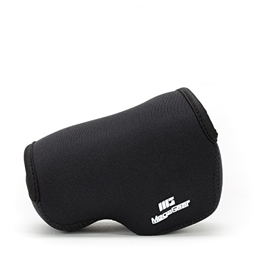 MegaGear Ultraleichte Kameratasche aus Neopren kompatibel mit Sony Alpha A6400, A6500, A6300, A6000 (16-50 mm) - Schwarz von MegaGear