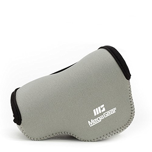 MegaGear Ultraleichte Kameratasche aus Neopren-Marterial für Digitale Spiegelreflexkamera Sony NEX-6 mit Sony NEX-7 mit 18-55mm Objektiv (Grau) von MegaGear