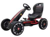 Abarth Pedal GoKart für Kinder 3-8 Jahre, Schwarz von MegaLeg