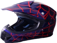 Kinder Crosser Helm SpiderBlue Größe M von MegaLeg