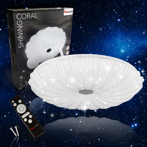 MegaLight LED Deckenleuchte Shining Coral Sternenglanzleuchte, Ø 49cm, 24W von MegaLight