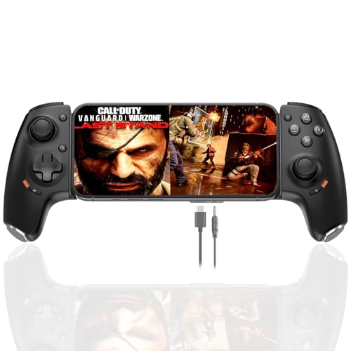 Megadream USB C Mobile Gaming Controller for iPhone 16/iPhone 15 Series & Android (Type-C),Plug and Play Gamepad Joystick, Stream PS5/Xbox/PC Games on Mobile,Cloud Gaming, von Megadream