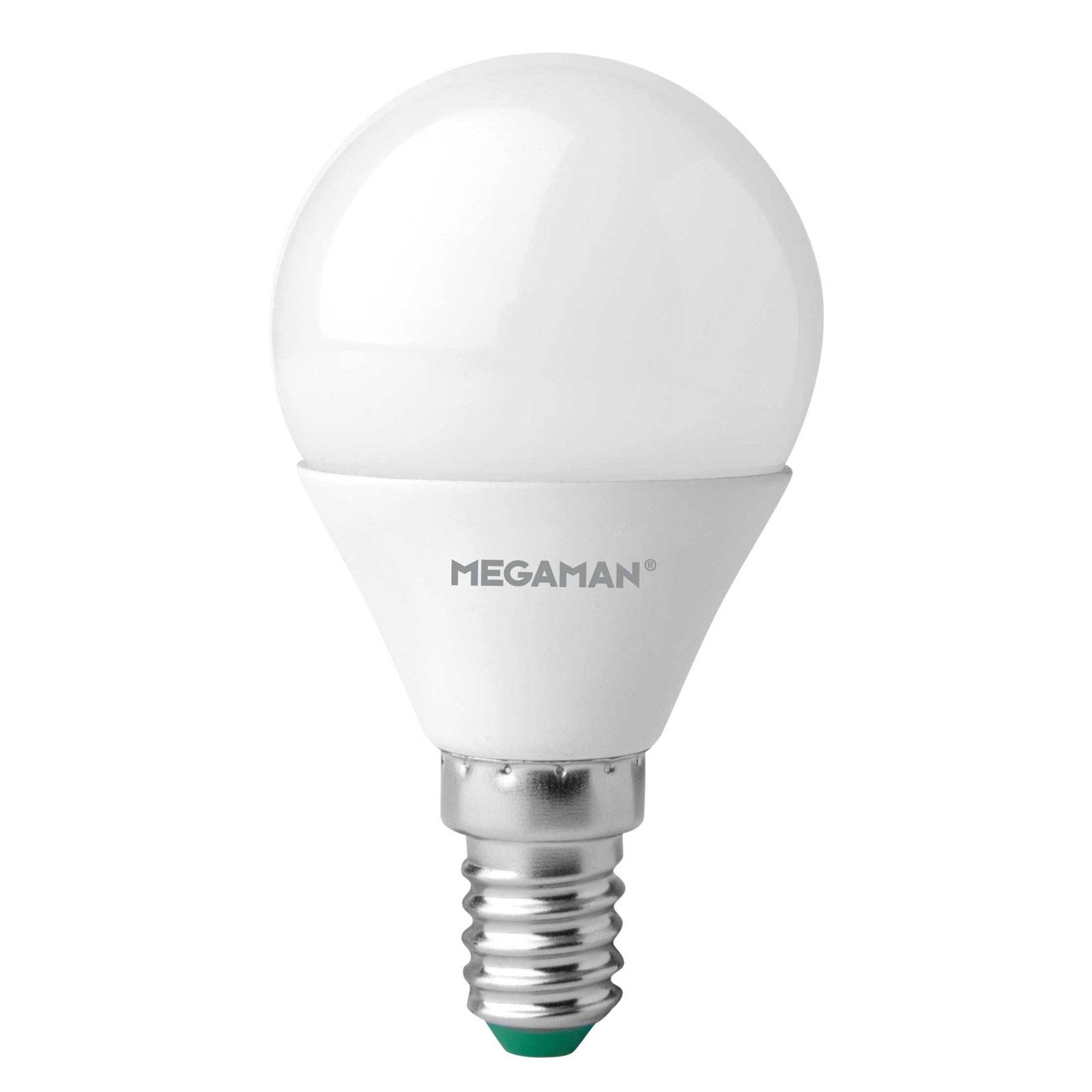 LED-Lampe E14 Tropfen 4,9W, opal, universalweiß von Megaman